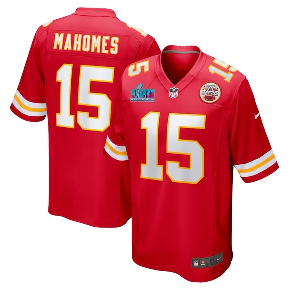 NFL PLAYERS Other - NWT MAHOMES NFL PLAYERS SUPERBOWL JERSEY XL RED WHITE YELLOW W/AFC & SB PATCH